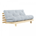 Valge/helesinine diivanvoodi 160 cm Roots - Karup Design