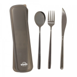 Mustast roostevabast terasest s&ouml;&ouml;giriistad, 3 tk Mimo - Premier Housewares