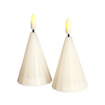 Valge LED j&otilde;ulukaunistus, 2 tk &oslash; 6 cm Laura - Sirius