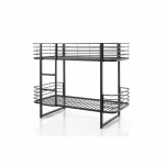 Must metallist laste narivoodi koos voodip&otilde;hjaga 90x200 cm Oscar &ndash; Vipack