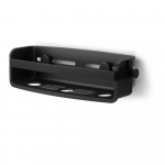 Must plastikust puurimisvaba vannitoa riiul Flex Adhesive - Umbra