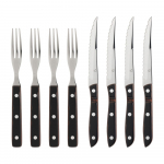 Must-h&otilde;bedane roostevabast terasest s&ouml;&ouml;giriistade komplekt, 8-osas Old Farmer Classic - Gense