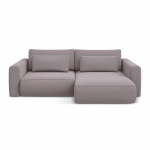 Lavendlililla sametist lahtik&auml;iv/panipaigaga nurgadiivan (parem nurk/lamamisosaga) Kapua &ndash; Makamii