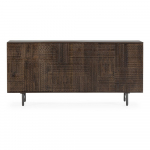 Tumepruun mangopuidust kummut 160x75x40 cm Kalai - MOME