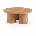 &Uuml;mmargune tammepuidust kohvilaud, &oslash; 100 cm Arancha - MOME