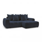 Sinine bukleekangast panipaigaga nurgadiivanvoodi (parem nurk) Roxelane - Bobochic Paris