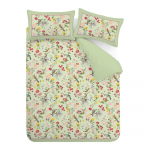 Roheline 3-osaline voodipesu 230x220 cm Birds In Bloom - RHS