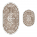 Taupe vannitoamatid 2tk komplektis 60x100 cm - Foutastic