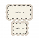 Kreemid vannitoamatid 2tk komplektis 60x100 cm Bounde - Foutastic