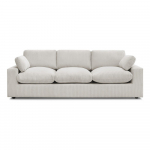 Beež velvetist diivan 250 cm Belair - Bobochic Paris