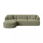 Roheline velvetist nurgadiivan (vasak nurk) Campi - Cosmopolitan Design