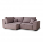 Lilla velvetist panipaigaga nurgadiivanvoodi (vasak nurk/L-kujuline) Tonga - Maison de R&ecirc;ve