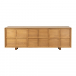 Saarepuidust TV-alus 160x54x42 cm Raster - Zuiver