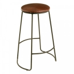 Must/pruun polsterdatud baaritool (istme k&otilde;rgus 64 cm) Brixton - Premier Housewares