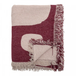 Punane puuvillaseguga tekk 130x160 cm Olica - Bloomingville