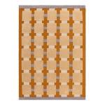 Ookerkollane k&auml;sitsi kootud villasegu vaip 120x170 cm Mallory - MADE