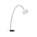 Valge/must kangast p&otilde;randalamp painutatava konstruktsiooniga (k&otilde;rgus 145 cm) Arc - Ellos Home