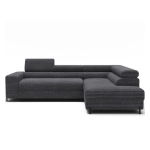 Tumehall velvetist nurgadiivan (parempoolne/L-kujuline) Colesio - ELTAP