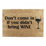 Kookoskiududest matt 40x60cm Without Wine - Artsy Doormats