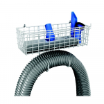 Seinale paigaldatav voolikuhoidja koos hoiuruumiga - Metaltex