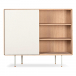 Valge tammepuust kummut Fina - Gazzda