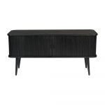 Musta v&auml;rvi l&uuml;kandustega kapp Barbier - Zuiver