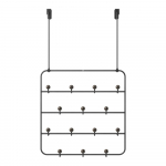 Must naturaalne metallist uksehoidja 36 cm Estique - Umbra