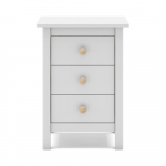 Valge laste &ouml;&ouml;kapp m&auml;nnipuidust Max - Marckeric