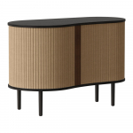 Pruun madal tamme dekooriga l&uuml;kandustega kapp 100x67 cm Audacious - UMAGE