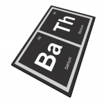 Must vannitoamatt 70x120 cm Barium - Foutastic