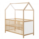 Valge-puiduv&auml;rvi v&otilde;revoodi 70x140 cm - Roba