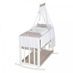 Valge h&auml;ll koos panipaiga ja varikatusega 90x45 cm Indib&auml;r - Roba