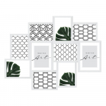 Valge plastmassist seinaraam 55x45 cm