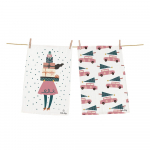 Puuvillased j&otilde;ulumotiividega r&auml;tikud 2 tk 50x70 cm - Butter Kings