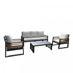 Hall alumiiniumist aiam&ouml;&ouml;bli komplekt 5-le inimesele Colmar - Rojaplast