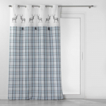 Valge-sinine kardin 140x240 cm Megeve - douceur d'int&eacute;rieur