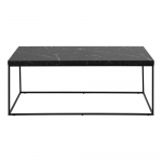 Must marmoridekooriga diivanilaud 55x110 cm Barossa - Actona