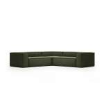 Roheline velvetist nurgadiivan (muutuv) Blok - Kave Home
