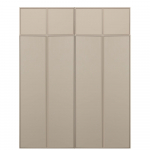 Kreem m&auml;nnipuidust modulaarne kapp 200x250 cm Daily - vtwonen