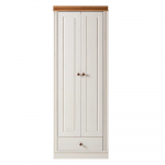 Valge m&auml;nnipuidust riidekapp 65x180 cm Anita - St&oslash;raa