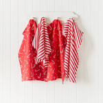 Puuvillased r&auml;tikud j&otilde;ulumotiividega, 4 tk 50x70 cm komplektis Candy Cane - Catherine Lansfield
