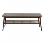 Pruun tammepuidust diivanilaud 60x120 cm Barrali - Unique Furniture