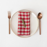 Linased salvr&auml;tikud, 2 tk komplektis Red Gingham - Linen Tales