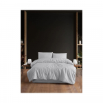 Helehall 4-osaline pikendatud voodipesu kaheinimesevoodile koos linaga 200x220 cm - Mila Home