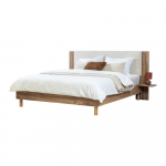 Beež kaheinimesevoodi 160x200 cm Lior - Bobochic Paris