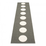 Tumehall sise/v&auml;lisvaip 70x300 cm Vera Charcoal &ndash; Pappelina