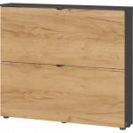 Antratsiitne tammespoonist hingedega jalatsiriiul 100x85x19 cm Renell - Germania