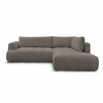 Hallikaspruun diivanvoodi/panipaigaga nurgadiivan (parempoolne/L-kujuline) Fuji - Bobochic Paris