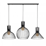 Must rippvalgusti metallist varjuga - Opviq lights