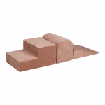 Beež sametist-vahtplastist laste m&auml;nguv&auml;ljak 45x143x30 cm Montessori - Meowbaby